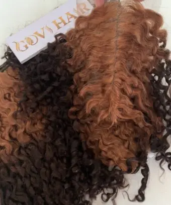 HD Lace Closure 2x6 Curly Ombre Color Remy Vietnamese Hair Quality