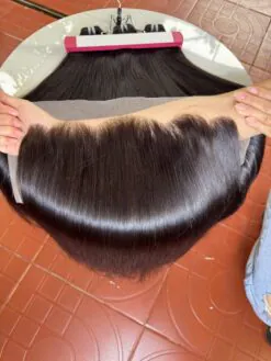 HD Lace Frontal 13x6 Bone Straight 26 Inch Natural Color
