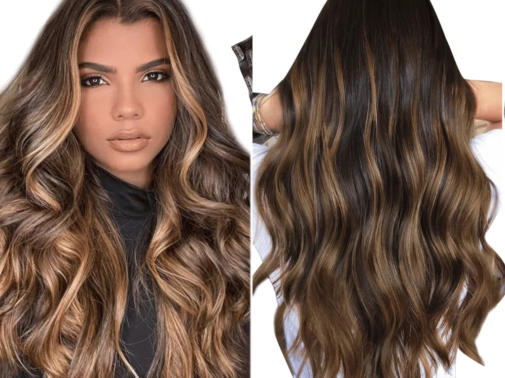 Seamless clip in hair extensions for thin hair​