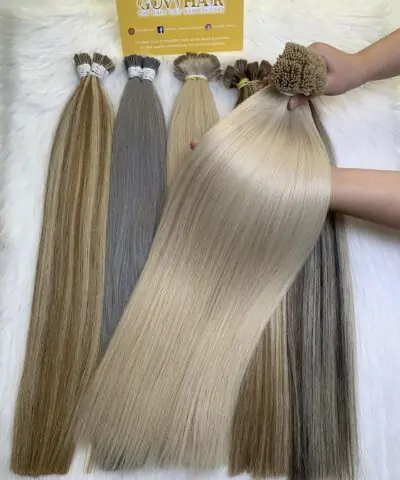 I Tip Hair Extensions Blonde Color High Quality Vietnamese Hair