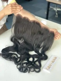 Lace Frontal 13x6 Natural Color Wavy Premium Hair