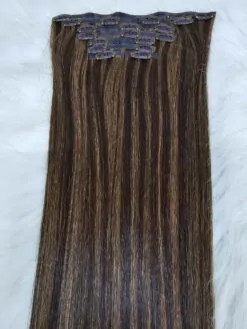 Seamless Clip In Hair Extensions Mix Piano Color