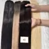 20 Inch Straight #2 Dark Brown Color Feather Weft Hair Extensions 100% Virgin Hair 10 Straight #2 Dark Brown Feather Weft Hair Extensions 100% Virgin Hair