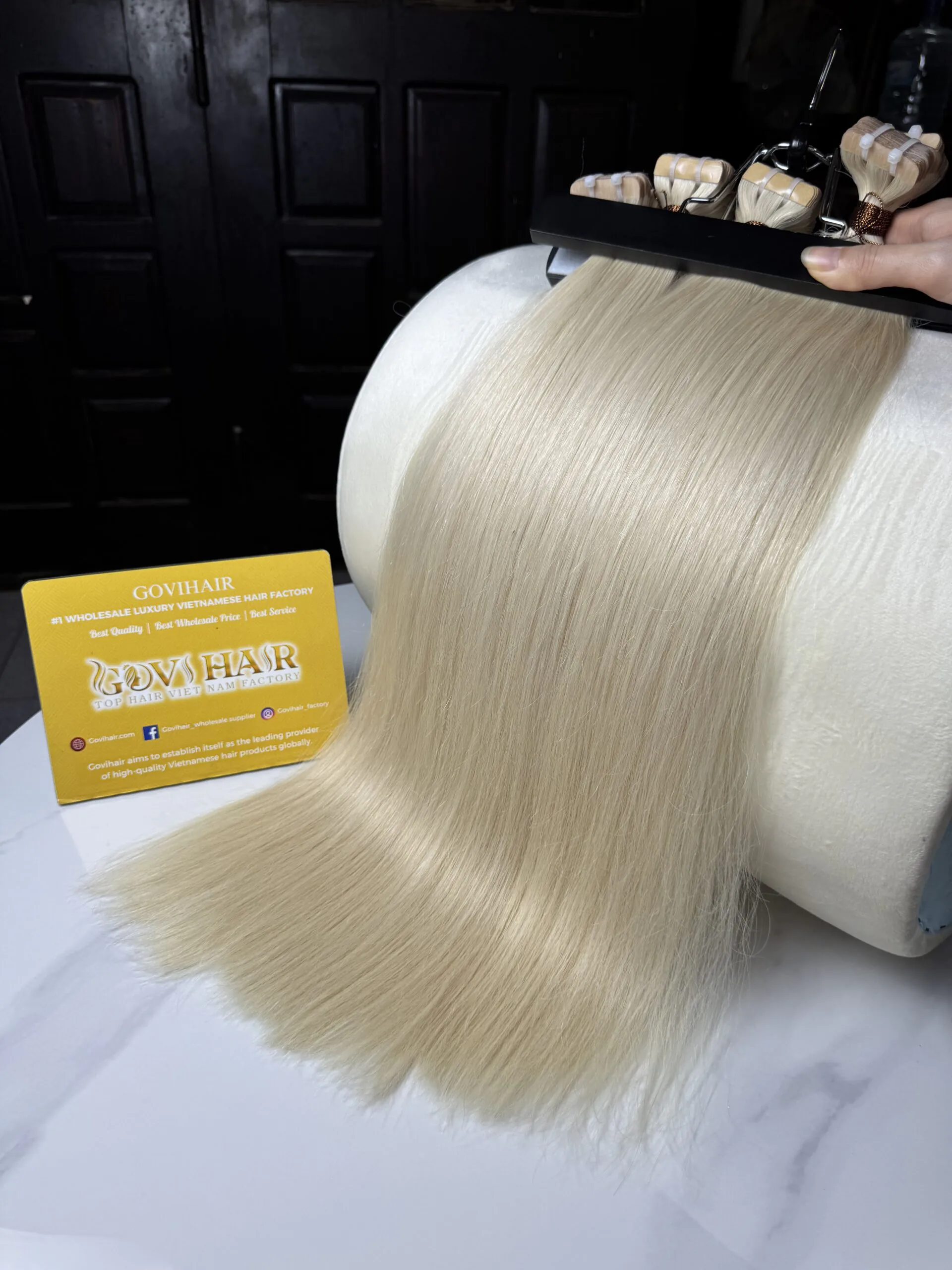 #613 Blonde Color Tape In Hair Extensions