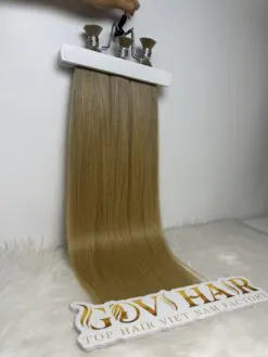 Straight Bulk Human Hair for Braiding 22 Inch Bergen Blonde Color