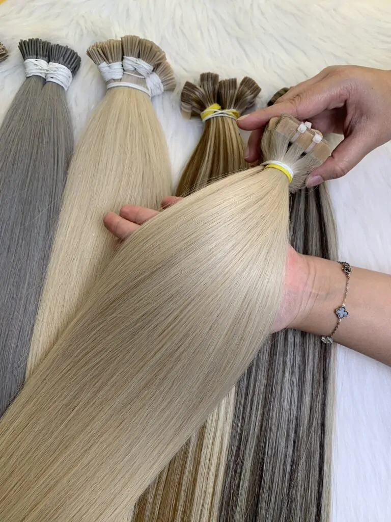 Tape In Extensions Blonde Color High Quality Vietnam Hair
