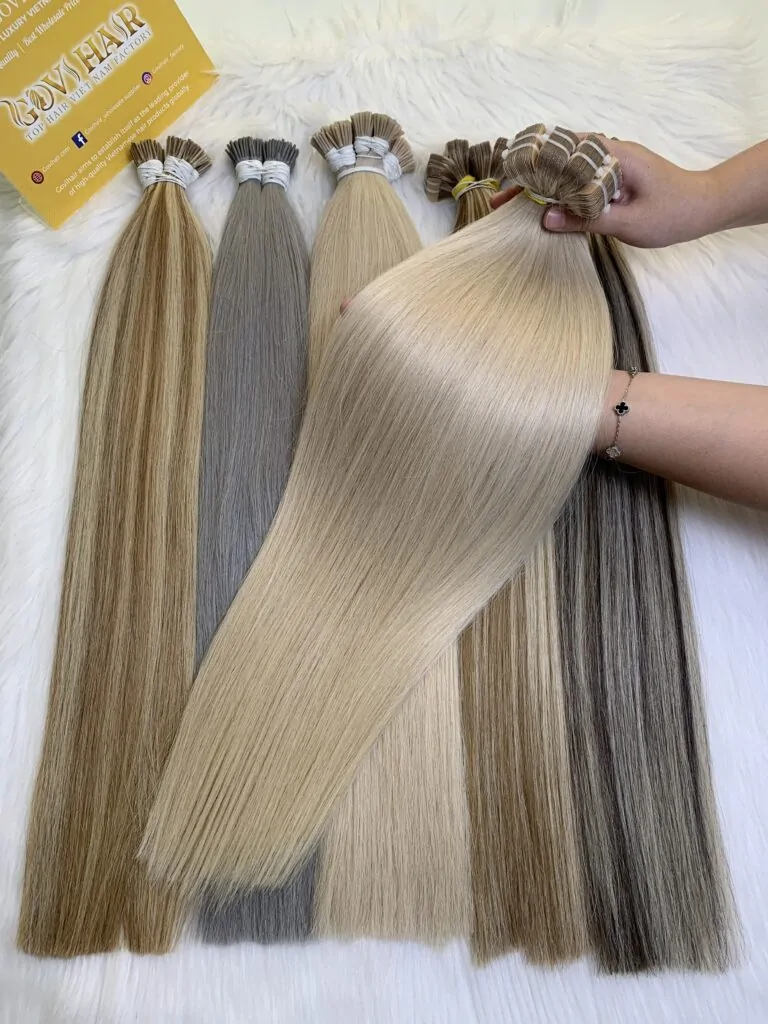Tape In Extensions Blonde Color High Quality Vietnamese Hair