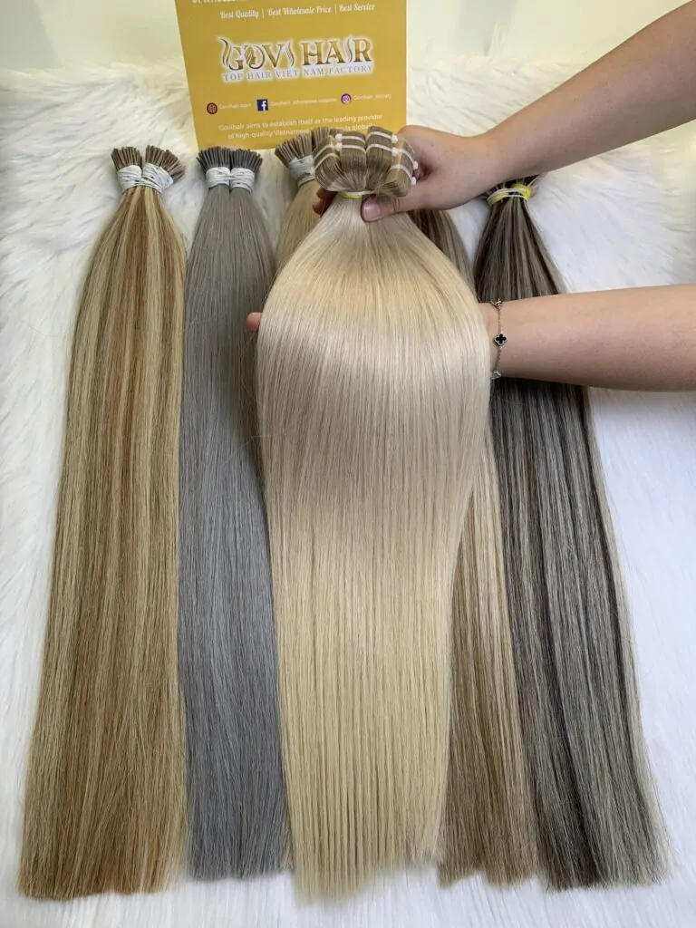 Tape In Extensions Blonde Color High Quality Vietnamese Hair Wholesale Price