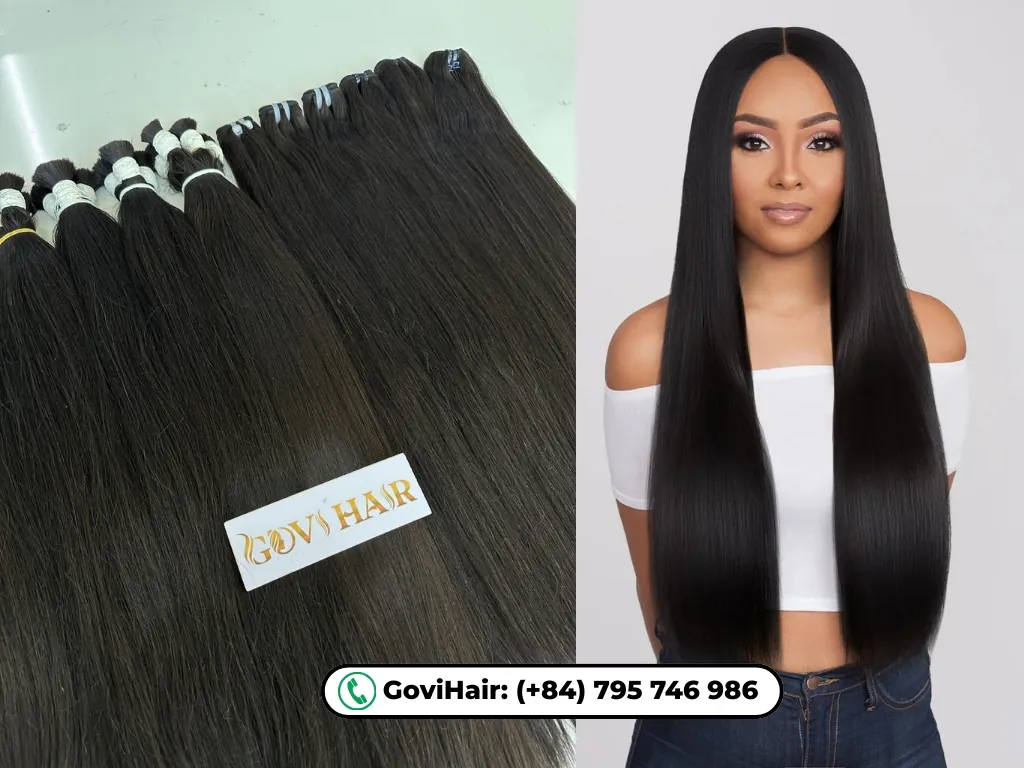 The hair can be curled, straightened, colored, or bleached.