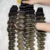 Machine Weft Hair Extensions 26 Inch Ombre Highlight
