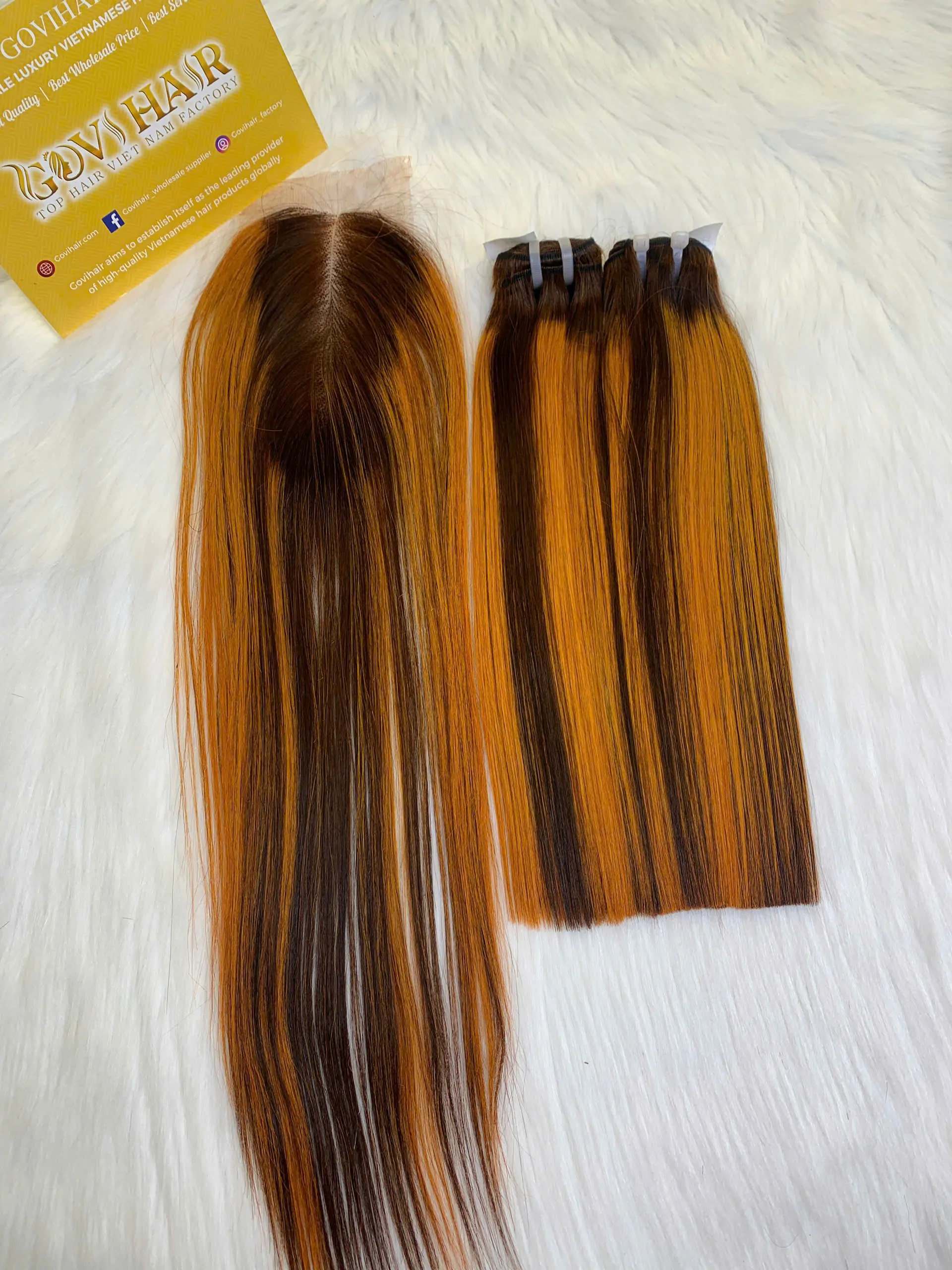 Weft Hair Extensions Bundles Mix Piano Color High Quality