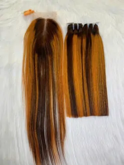 Weft Hair Extensions Mix Piano Color