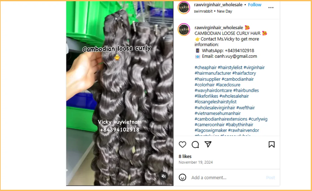 Cambodian hair wholesale factory and manufacturer