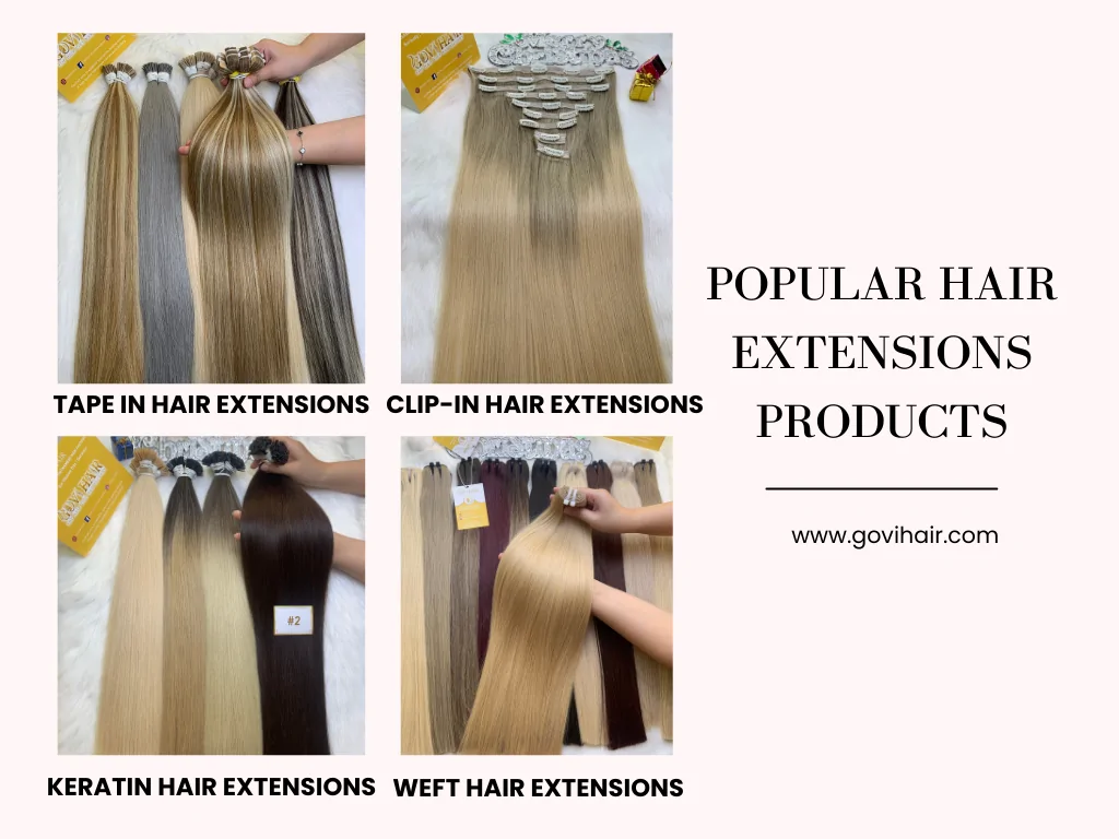 Wholesale Hair Extension Vendors In 2025 4 Popular Hair Extensions Products