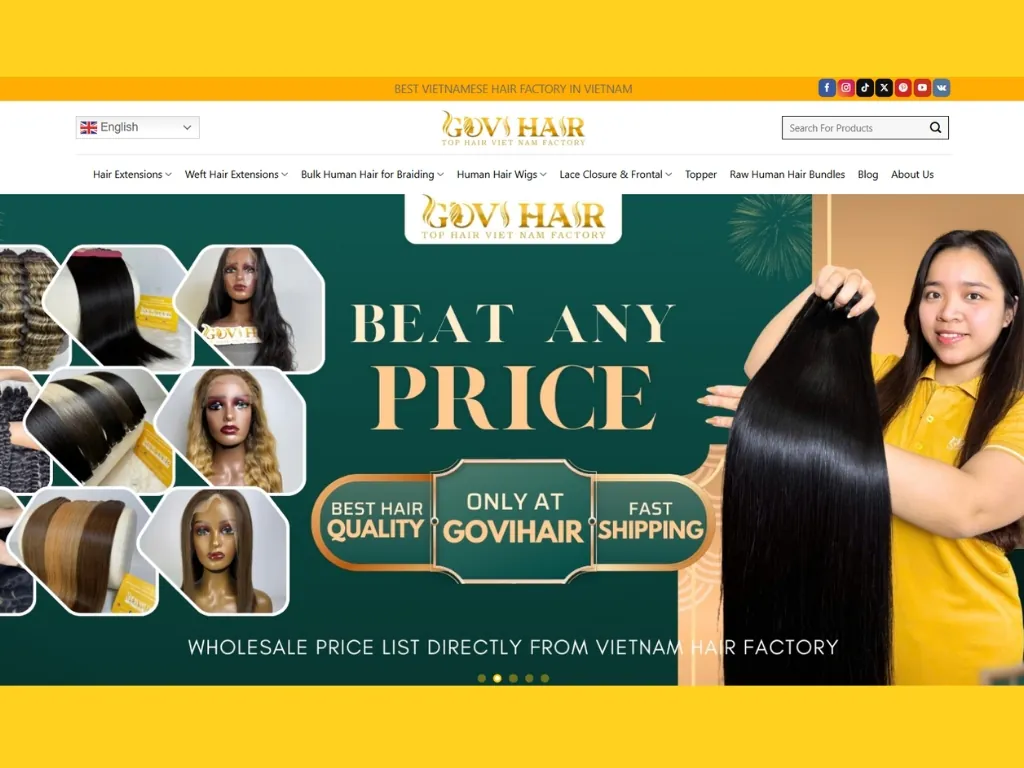 Search via Google and check website vietnamese hair vendors