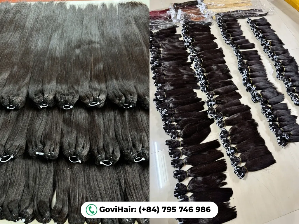 Premium vietnamese hair bone straight