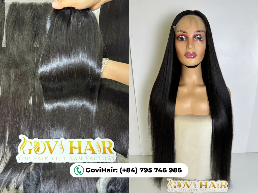 Virgin hair premium quality in Vietnamese hair factory