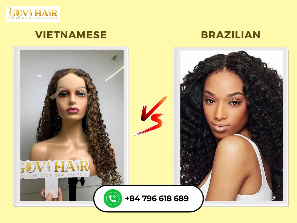 Elevate Your Style with Luxurious Vietnamese Deep Wave Hair 6 Comparing Vietnamese wave hair vs Brazilian wave hair
