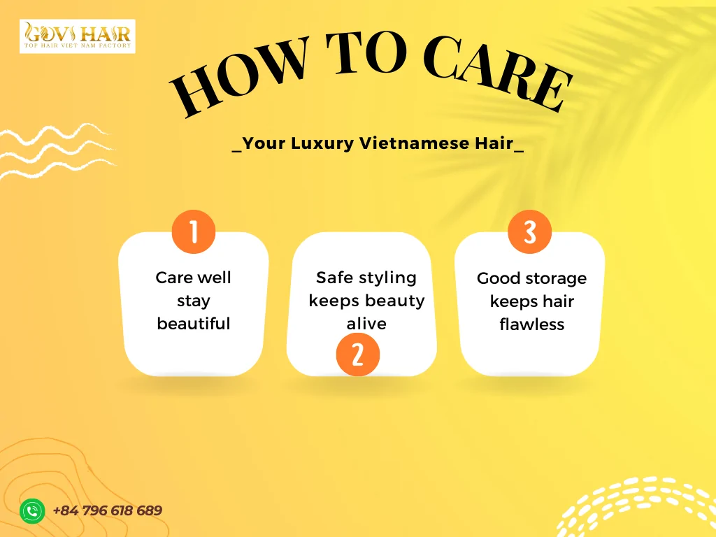 How to care texture of Vietnamese hair