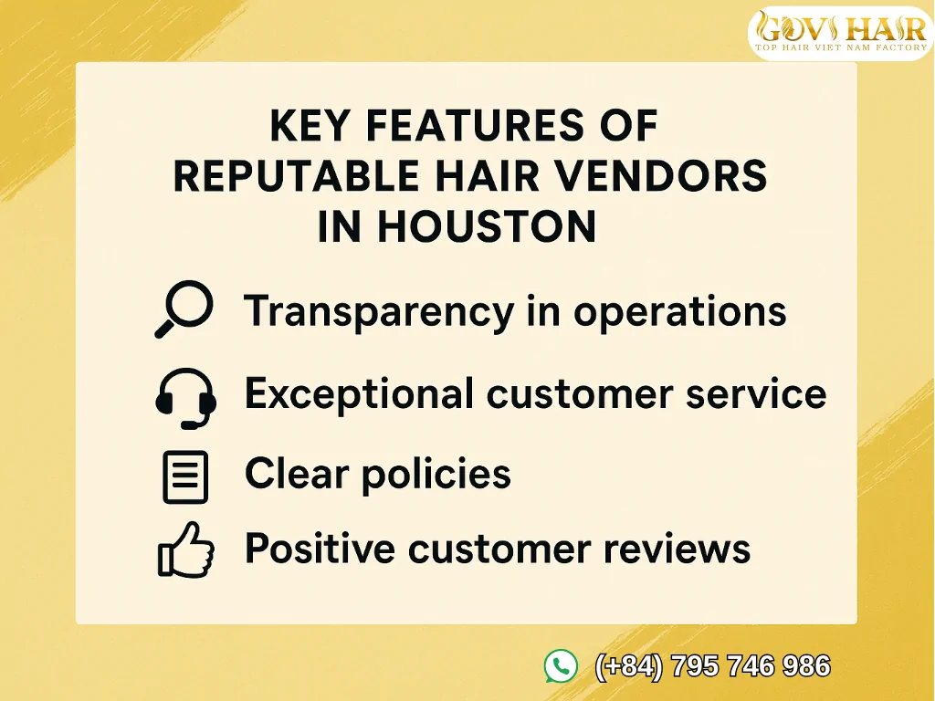 Top 10 Best Wholesale Hair Vendors in Houston TX For Hair Business 2025 5 Key features of houston hair vendors
