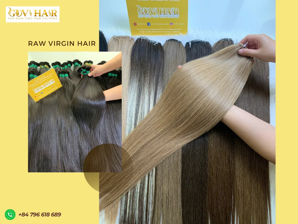 Raw virgin hair of Vietnamese