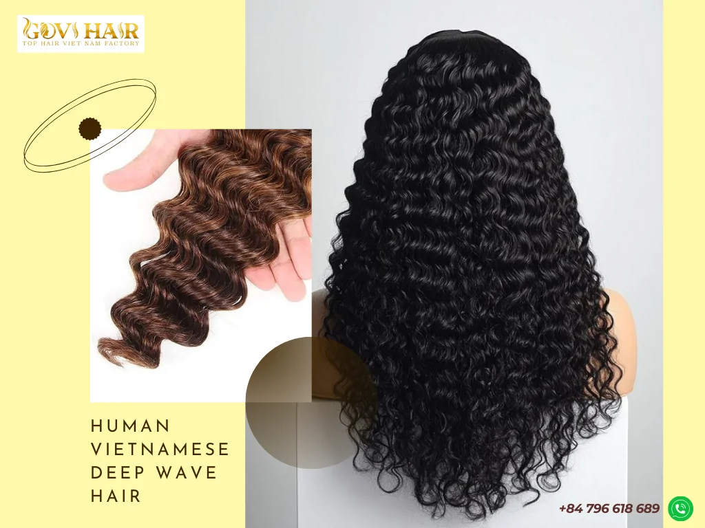 Elevate Your Style with Luxurious Vietnamese Deep Wave Hair 3 Vietnam deep wave hair texture closeup