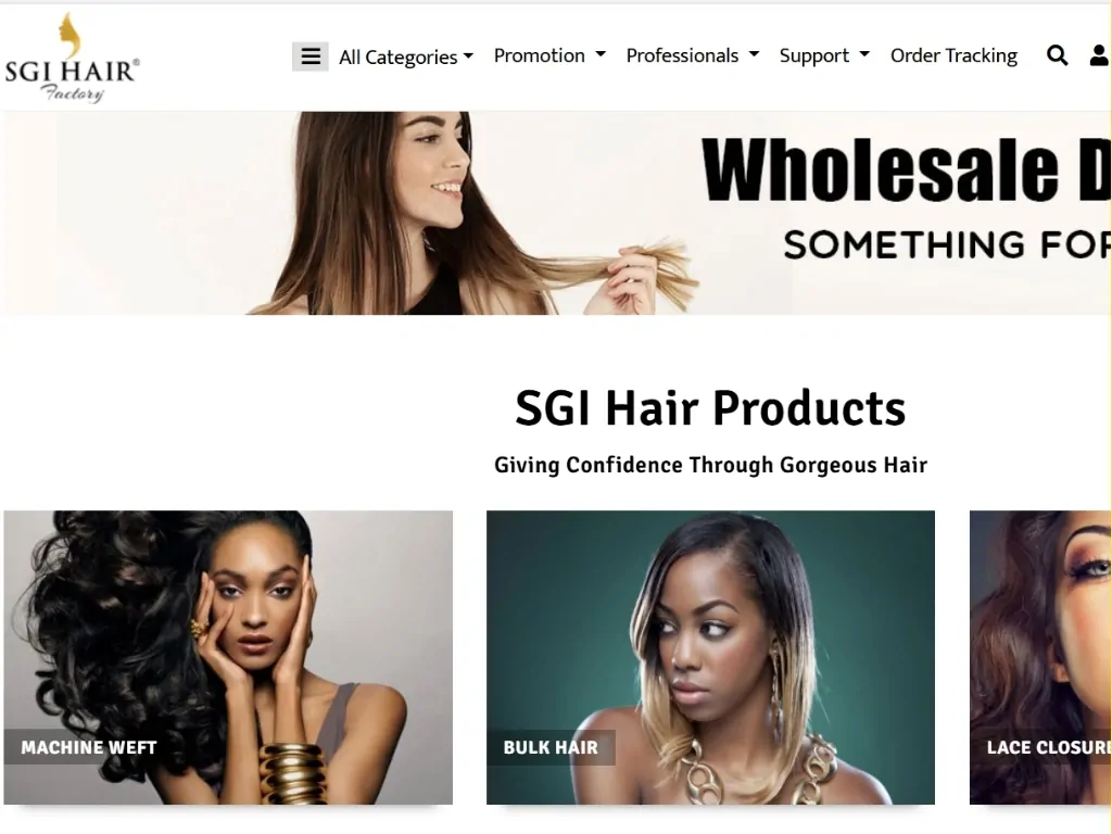 sgi indian human hair vendor