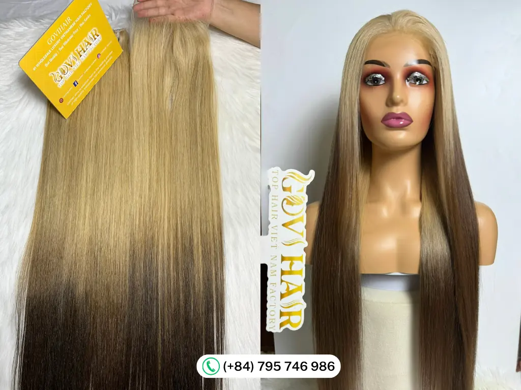 How to Source Vietnamese Hair Products: Top 5 Sellers Compared (2026) 4 Vietnamese hair products - raw bundles and lace base combined into a finished wig