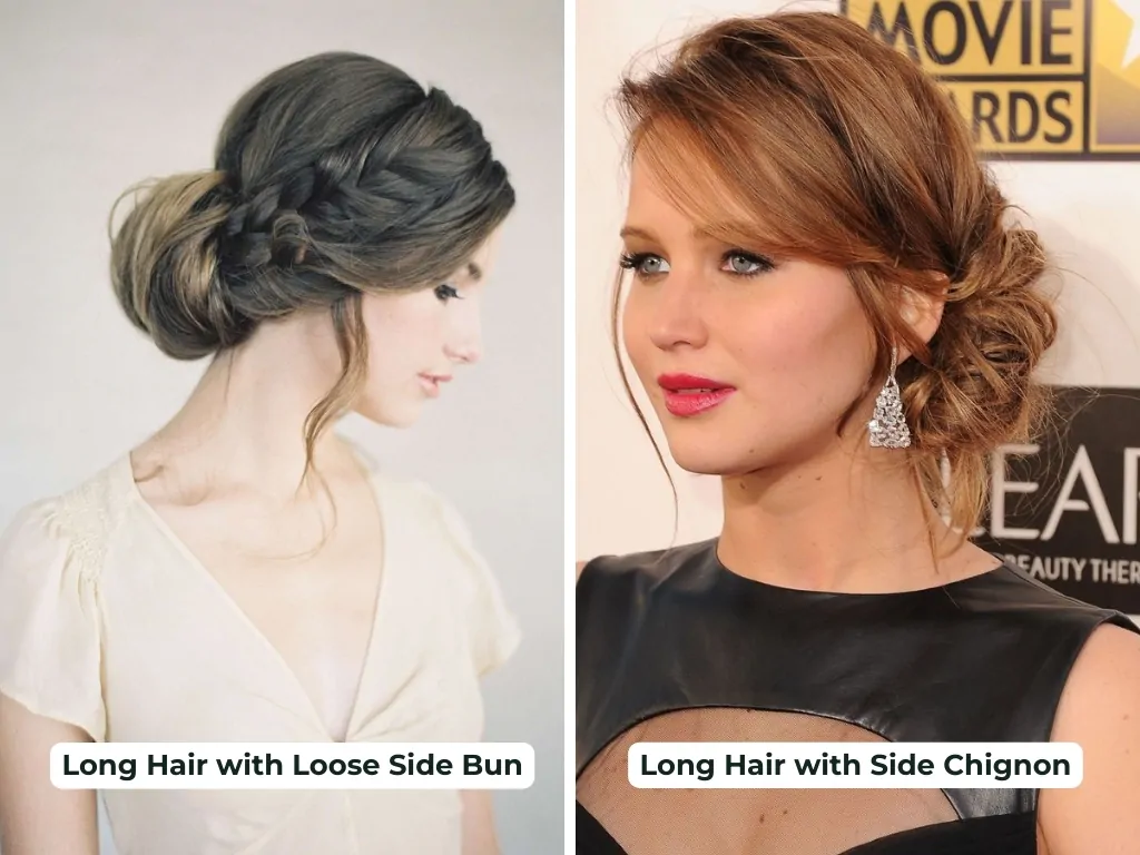 Flattering Looks with Long Hair for Round Face Part 6