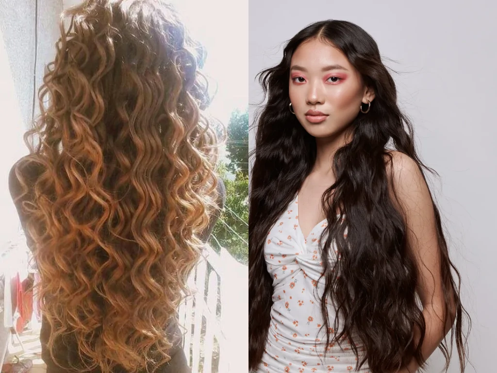 Mermaid curls with 34 inch hair
