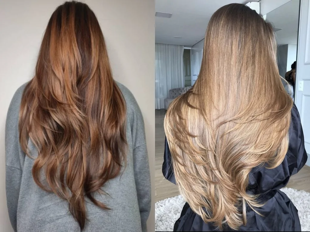 Long layered haircut 34 inch hair