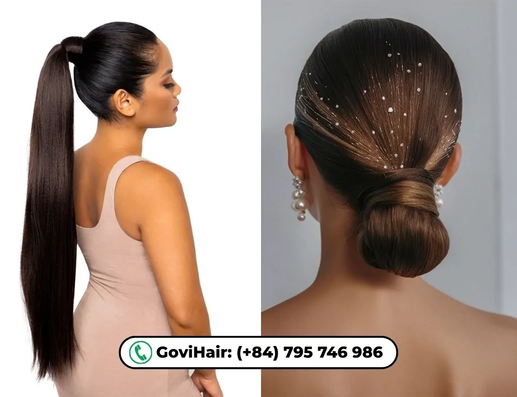 5 Must-Try Styles for Your 20 Inch Hair Extensions (Loose Low Bun & High Ponytail)