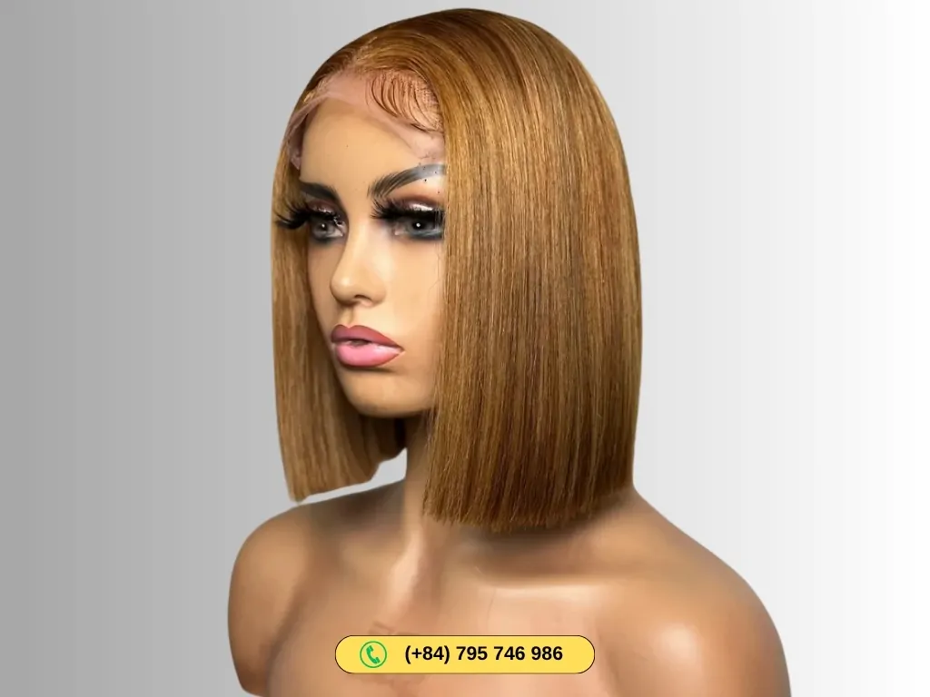 Honey Blonde Bob Wigs 6×5 HD Lace Short Human Hair Wig 6 Govihair’s 6×5 human hair bob wig honey blonde color