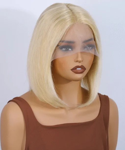 Blonde 613 Bob Wig Human Hair 13X4 HD Front Wig 180% Density