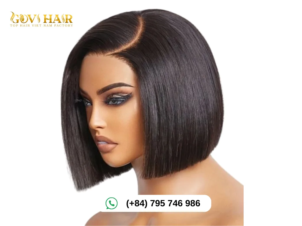 Blunt bob sleek and sharp