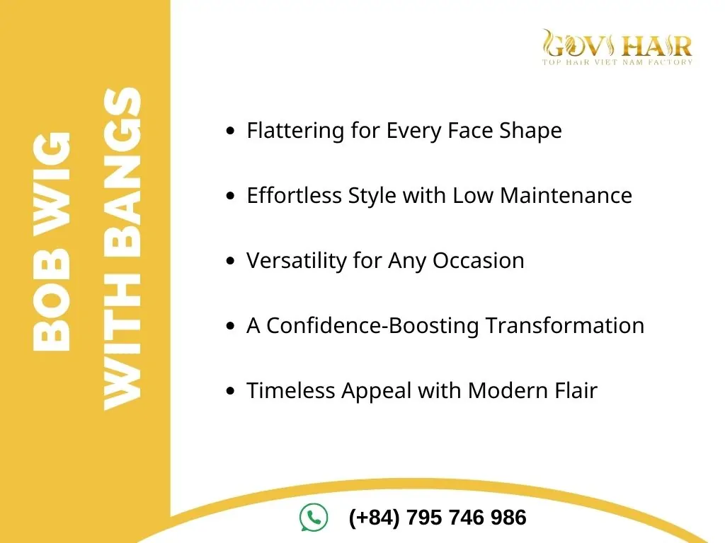 Reasons to choose bob wig with bangs