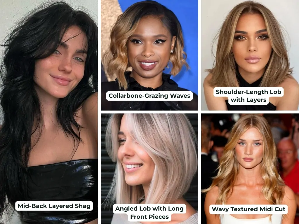 Best Medium-Long Hair for Round Face