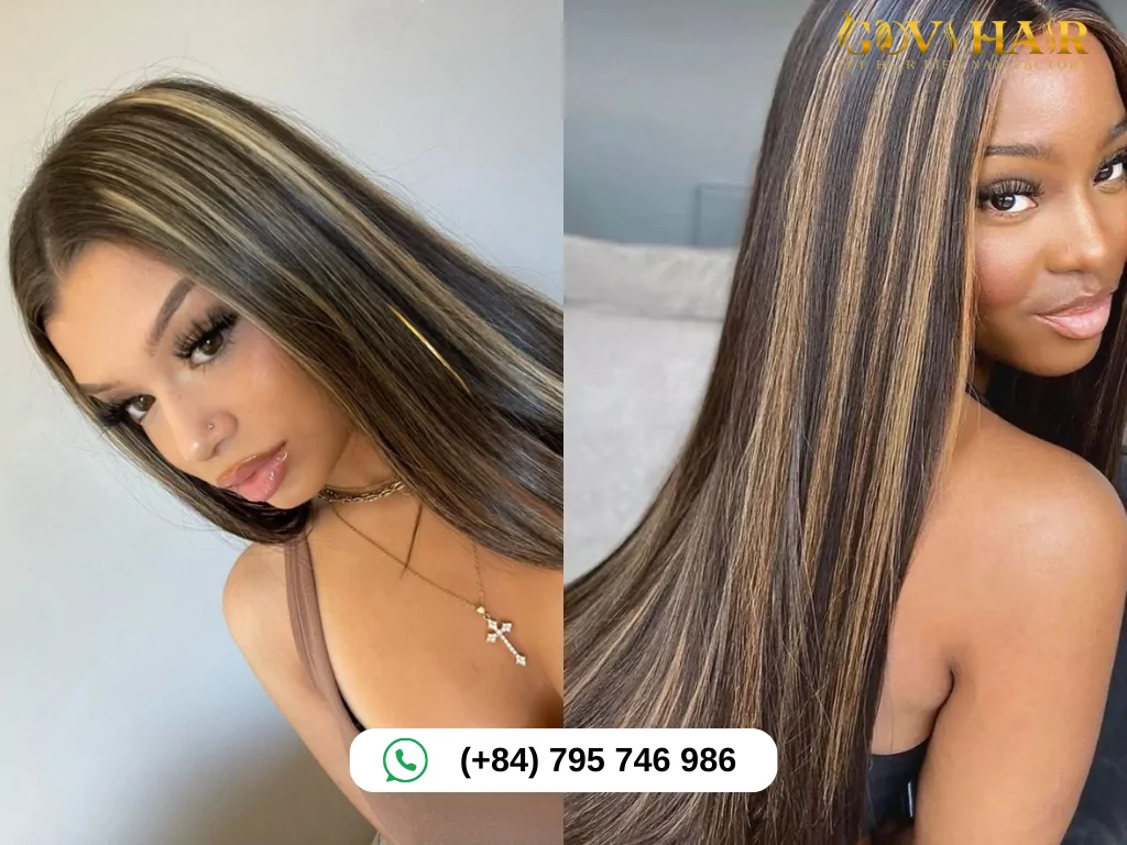 Black/Brown Piano Hair Color