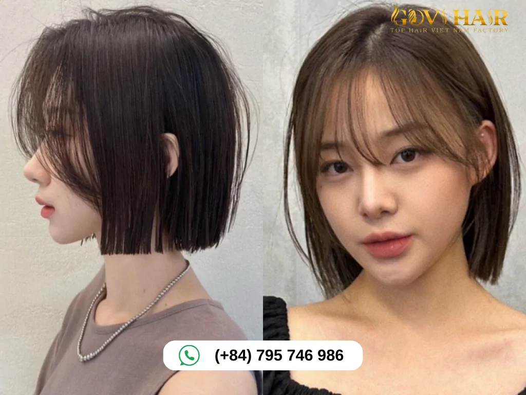 Korean Curtain Bangs: How to Cut & Style the K-Beauty Trend 12 Blunt Long Bob