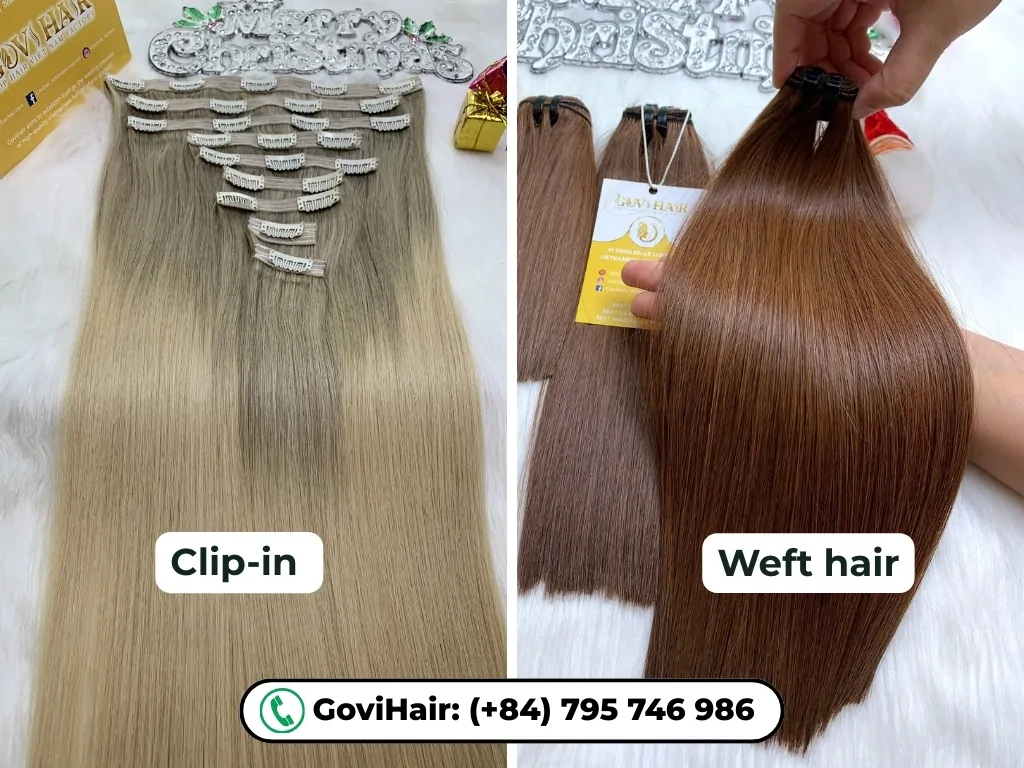 Clip-In Vs. Weft Long Hair For Round Face