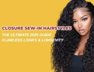 closure sew in hairstyles