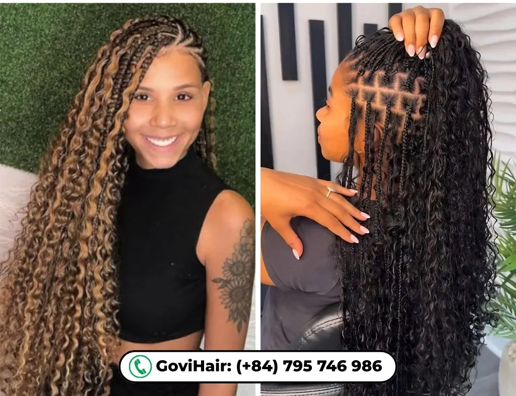 Deep Wave or Water Wave for Boho Braids?