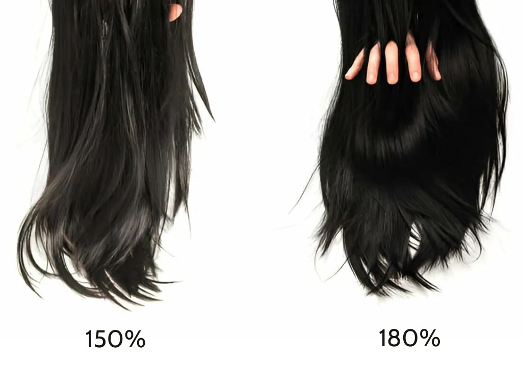 Wig Density Chart: Find Your Perfect Look from 100% to 250% 5 Difference between 150% vs 180% density