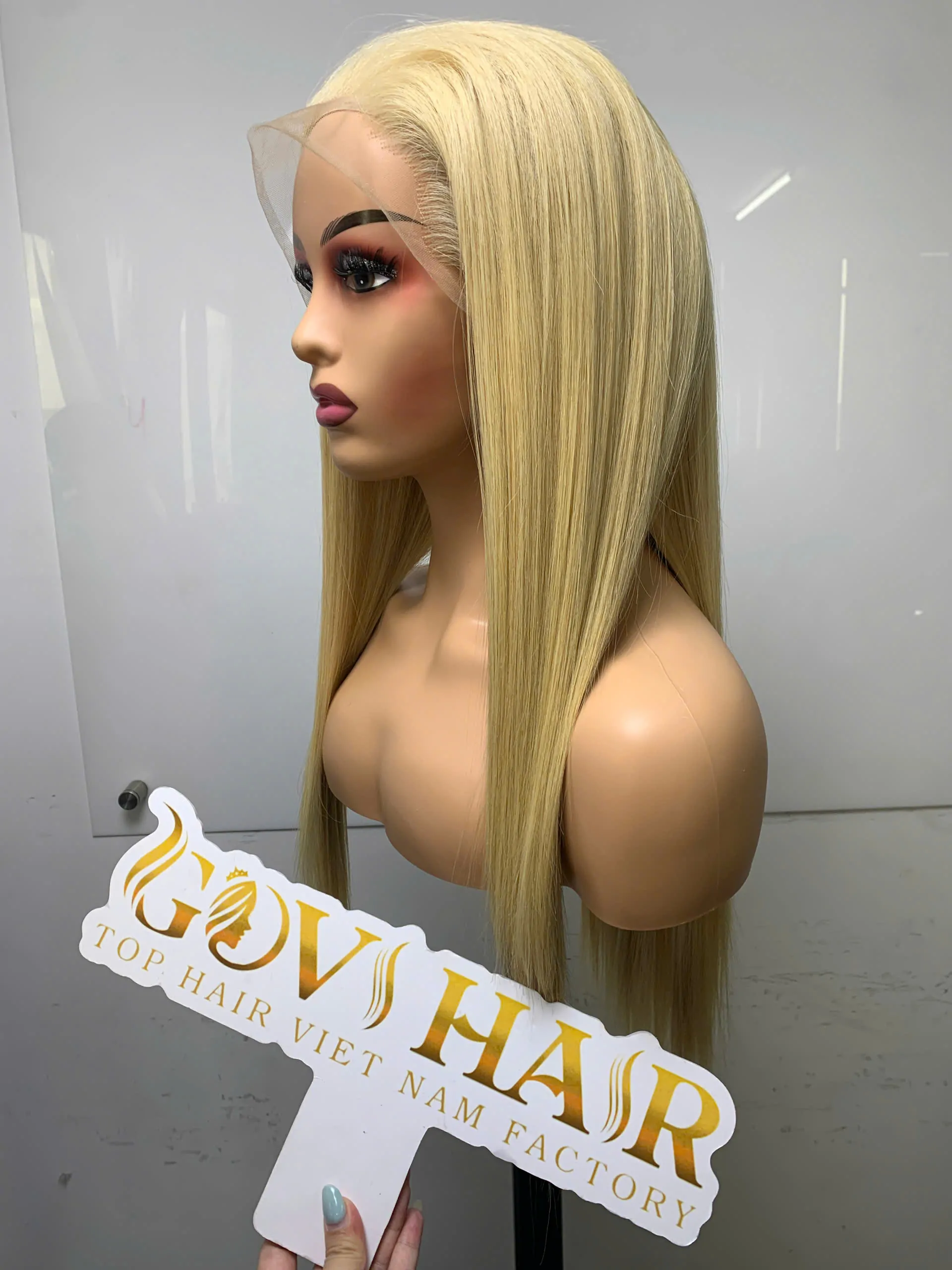 Straight Human Hair Full Lace Wig 26 Inch 180% Density 613 Color 3 Full Lace Wig 180% Density 613 Color Human Hair Wig