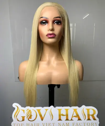Human Hair Full Lace Wig 180% Density 613 Color