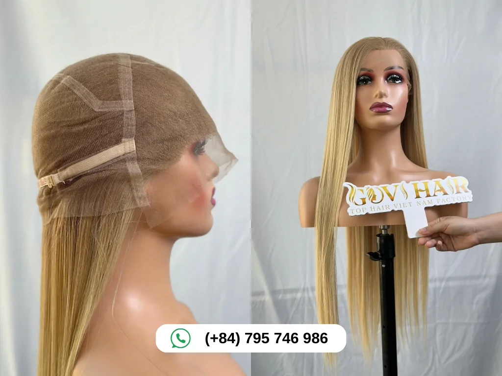 Full Lace Wigs Luxurious Blonde Color 