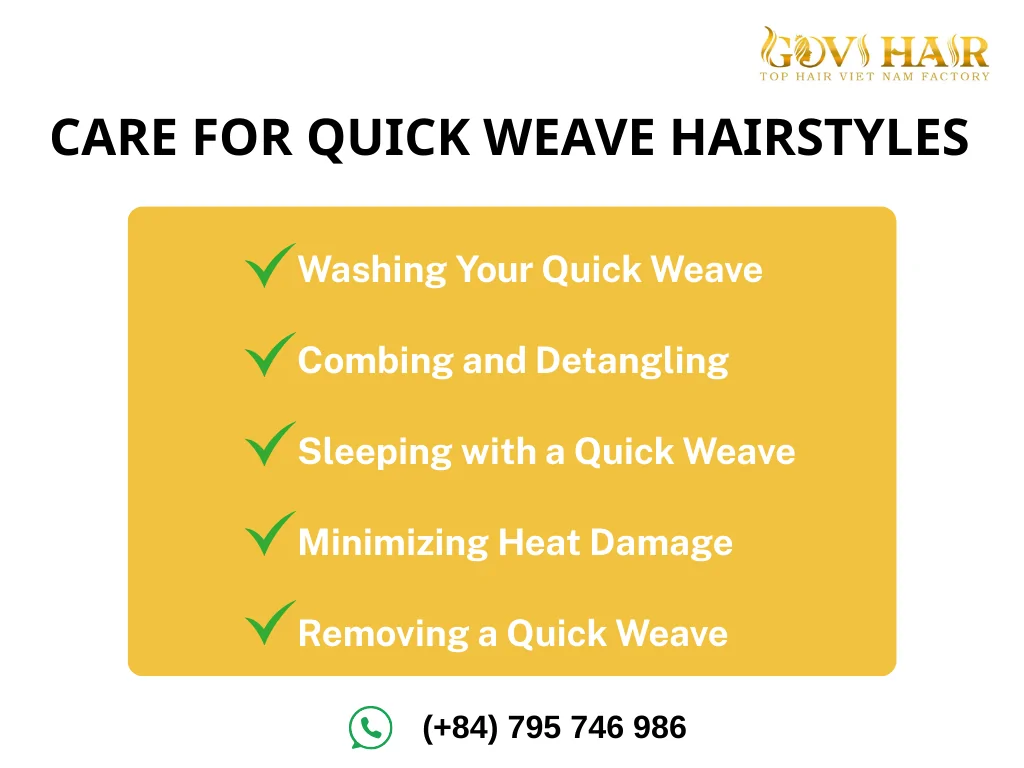 How to Care for Quick Weave Hairstyles