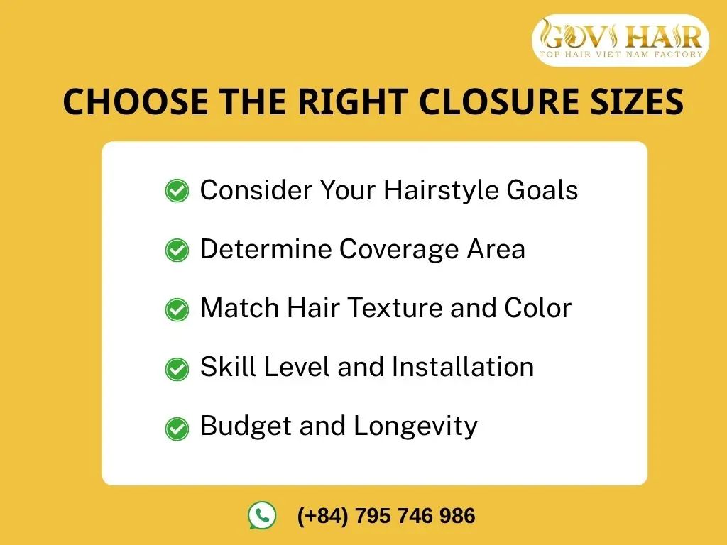 How to Choose the Right Closure Sizes