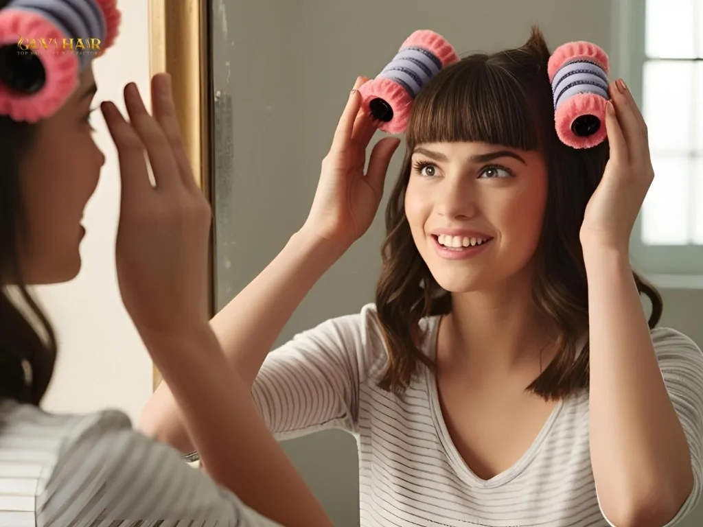 Take out the rollers in the morning