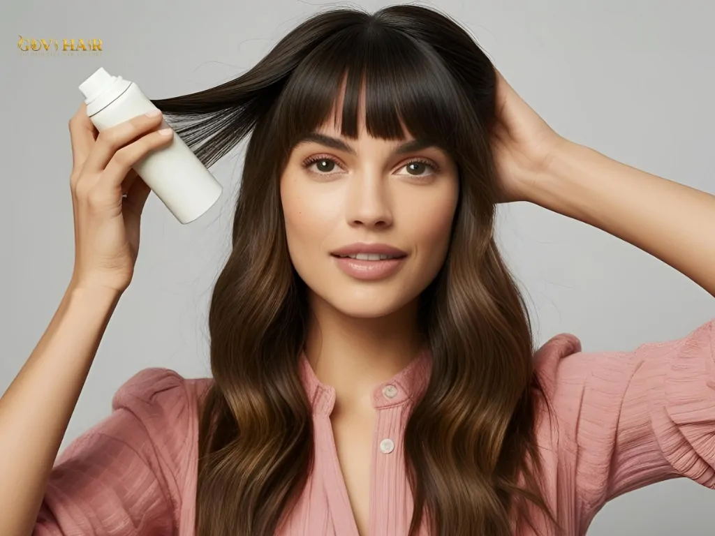Use a light hairspray to keep hair in place longer